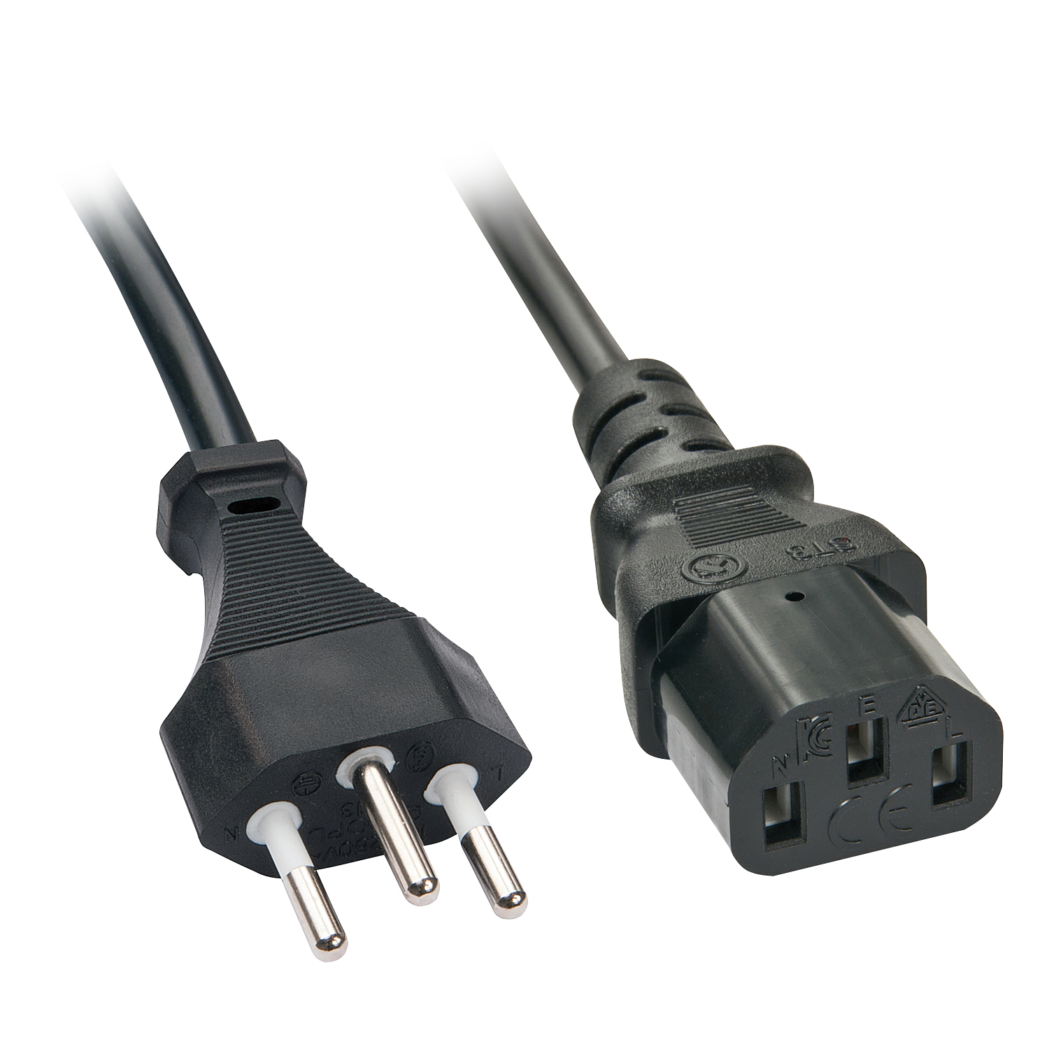 Photos - Cable (video, audio, USB) Lindy 30417 power cable Black 2 m C13 coupler 