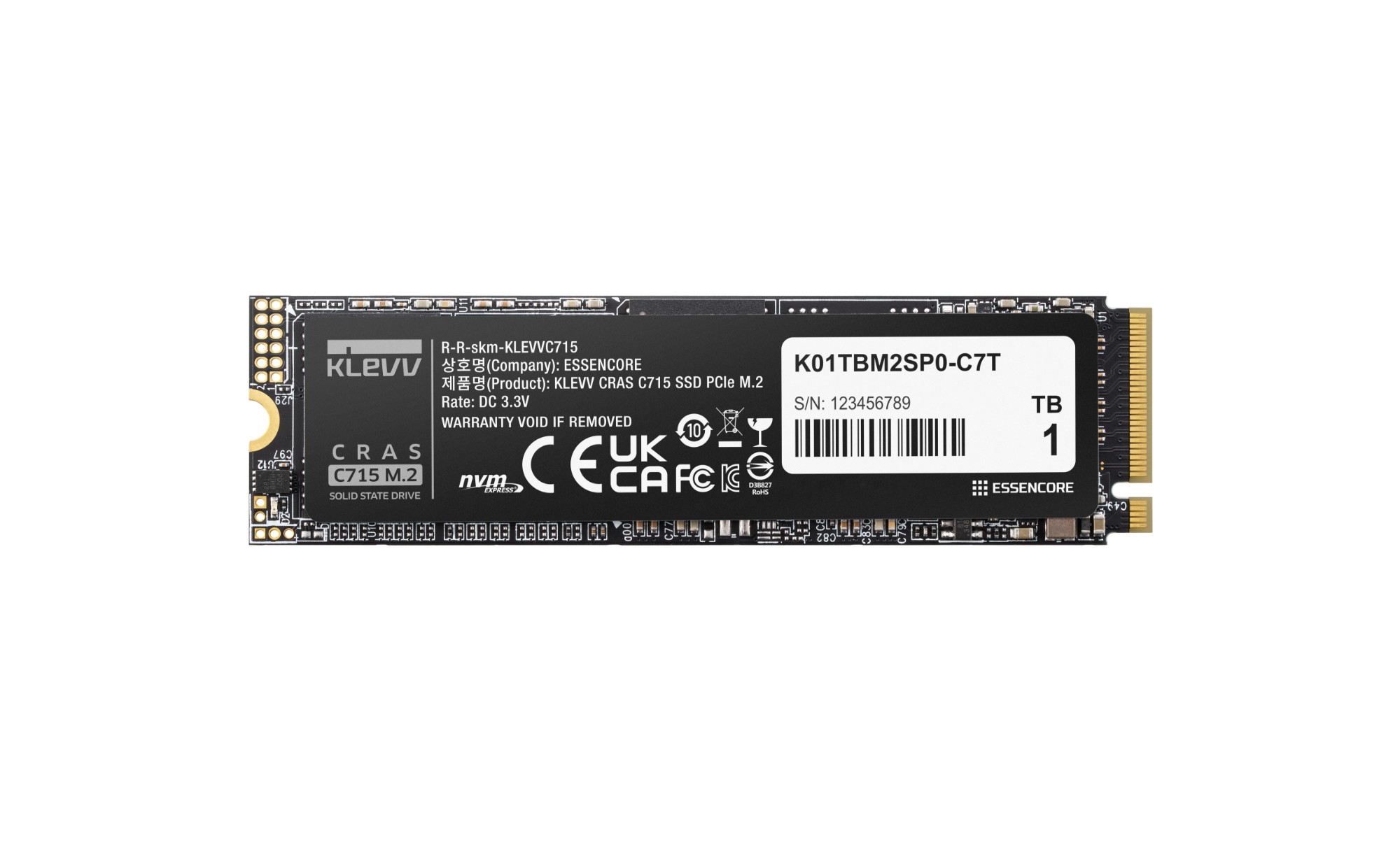 1TB Klevv C715 M.2 2280 PCIe Gen3 SSD