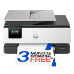 HP OfficeJet Pro 8135e Wireless All-in-One Color Printer, Instant Ink; Two-sided printing