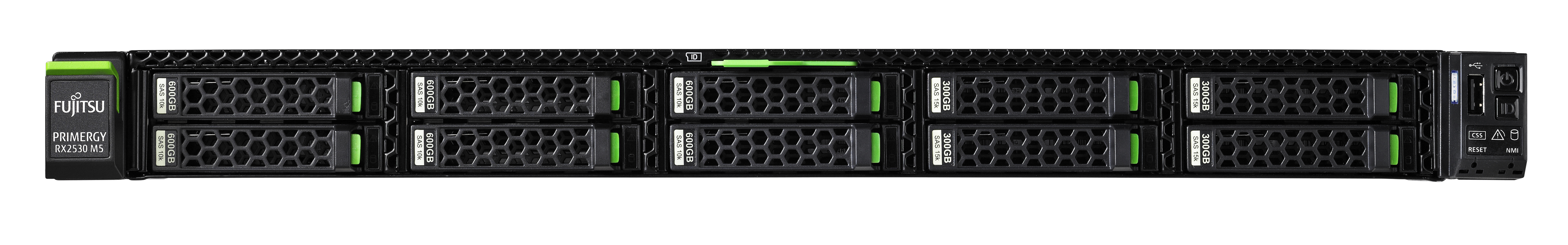 Image of Fujitsu PRIMERGY RX2530 M5 server Rack (1U) Intel® Xeon® Gold 3...
