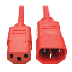 Tripp Lite P004-002-ARD power cable Red 23.6" (0.6 m) C13 coupler C14 coupler