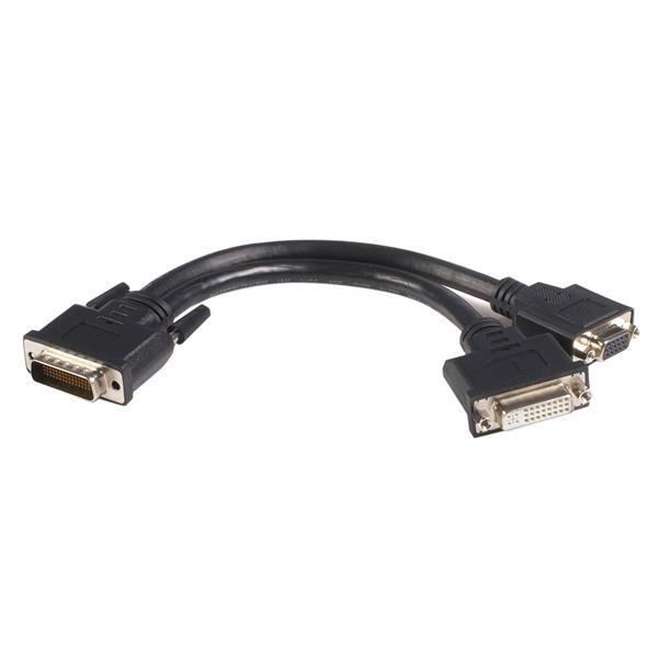 Image of StarTech.com 8in LFH 59 Male to Female DVI I VGA DMS 59 Cable