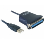 DeLOCK USB to Printer cable 1,8m parallel cable Black 1.8 m