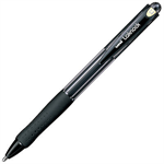 UNI-BALL LAKNOCK SN100BBK BALLPOINT PEN RETRACTABLE BROAD 1.4MM BLACK