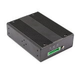 StarTech.com Industrial 6 Port Gigabit Ethernet Switch 4 PoE RJ45 +2 SFP Slots 30W PoE+ 12-48VDC 10/100/1000 Rugged Power Over Ethernet LAN Switch -40C to 75C DIN Monteerbaar