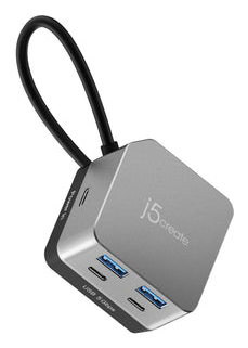 j5create JCD361 Flexible Ports USB-C® 4K144 HDMI™ Hub - Cube Plus 6 in