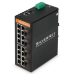 SilverNet SIL 73416MP network switch Managed L2 Gigabit Ethernet (10/100/1000) Power over Ethernet (PoE) Black