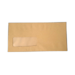 CTS Wholesale DL Envelopes Window Self Seal 80gsm Manilla (Pack of 1000)