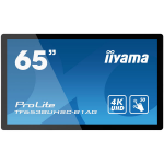 iiyama TF6538UHSC-B1AG Signage Display Interactive flat panel 165.1 cm (65") LED 420 cd/m² 4K Ultra HD Black Touchscreen 24/7