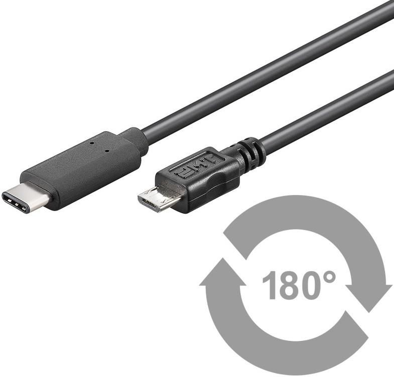 Microconnect Black Usb3.1camib1 Usb Cable Usb 2.0 1 M Usb C Micro-Usb B Blac