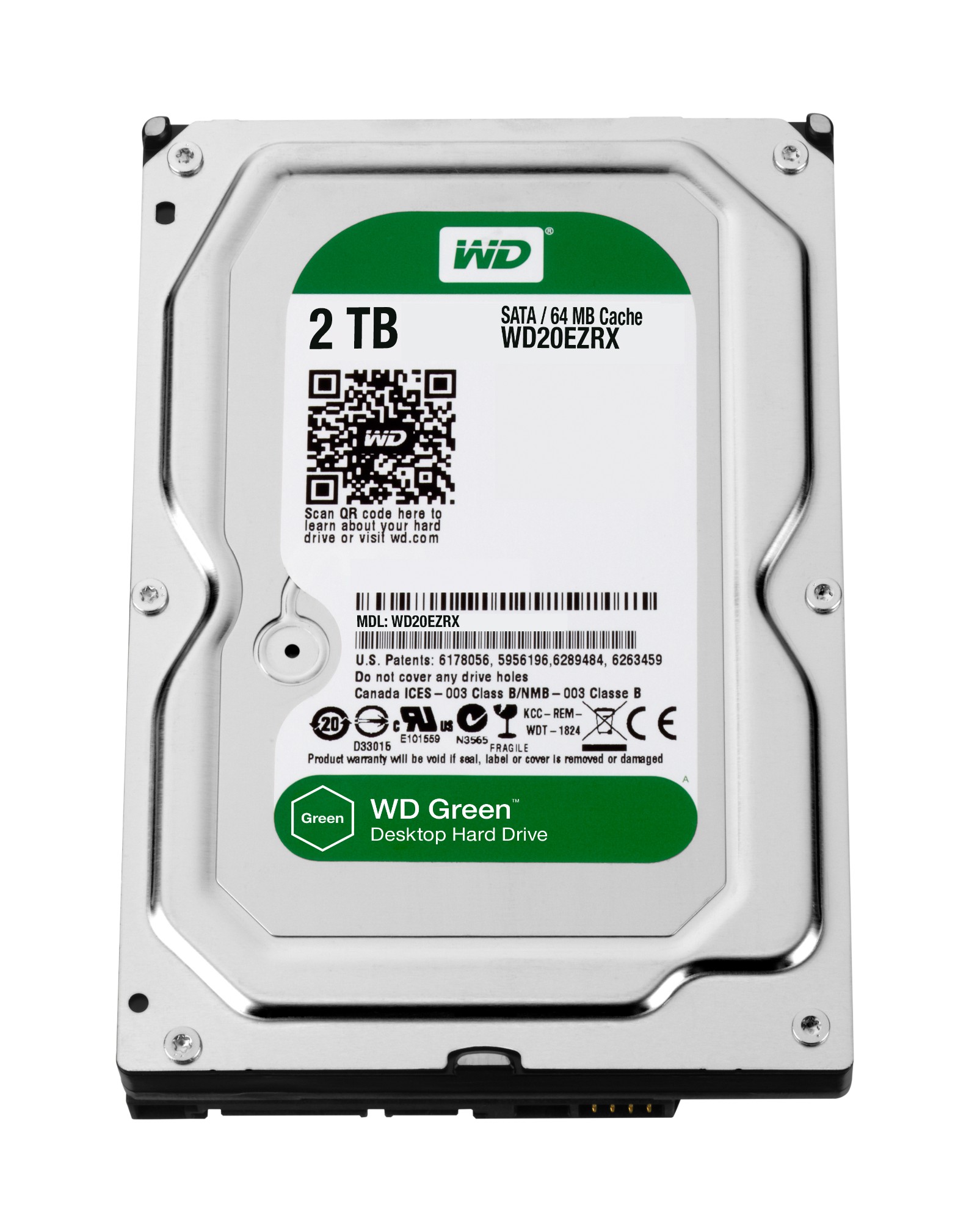 WD20EZRX-RFB WESTERN DIGITAL WD Caviar Green 2TB 64MB Cache