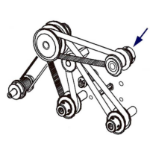 Zebra Kit Pulley for Stepper Motor 203 dpi RH & LH