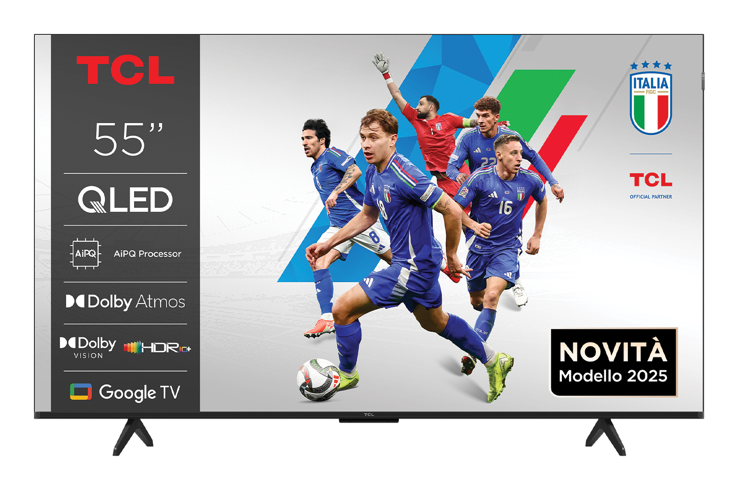 TCL P7K 55P7K TV 139.7 cm (55") 4K Ultra HD Smart TV Wi-Fi Metallic 450 cd/mÂ²