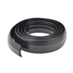 connektgear 3m Indoor Rubber Cable Protector 19 x 9.5mm Internal Channel - Black