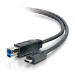 C2G 6ft, USB 3.0 Type C, USB B USB cable USB 3.2 Gen 1 (3.1 Gen 1) 72" (1.83 m) USB C Black