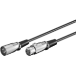 Microconnect XLRMF5 audio cable 5 m XLR Black