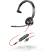 POLY Blackwire 3315 Headset Wired Head-band Office/Call center USB Type-A Black