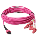 AddOn Networks ADD-MPO-4LC3M5OM4LZ-MA InfiniBand/fibre optic cable 3 m 4x LC OFNG Magenta