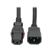 Tripp Lite C14 Male to C13 Female Power Cable, Locking C13 Connector, Heavy Duty - 15A, 100-250V, 14 AWG, 3.05 m