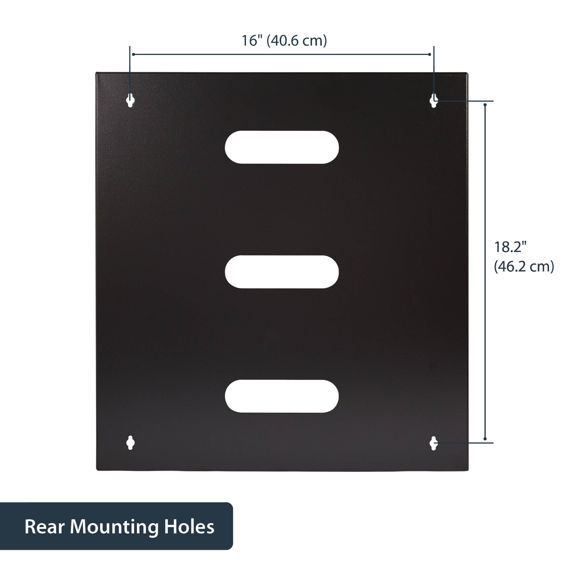 StarTech.com Wall-Mount Bracket for Shallow Rack-Mount Equipment - Solid Steel - 12U