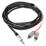 Siig 3.5 mm - RCA audio cable 2 m 3.5mm Black, Silver