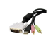 StarTech.com Cable de 3m para Switch Conmutador KVM 4en1 DVI-D Dual Link Doble Enlace USB con Audio Micrófono