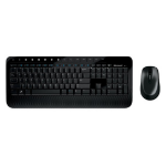 Microsoft Wireless Desktop 2000 keyboard Mouse included RF Wireless Nordic Black