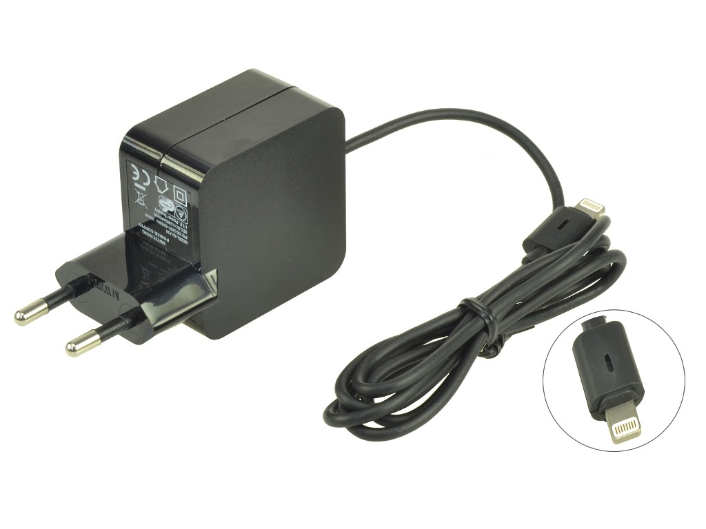 Image of 2-Power 2.1A Fixed Lead EU Plug AC Adapter