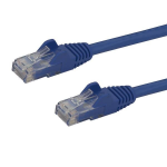 StarTech.com 7.5m CAT6 Ethernet Cable - Blue CAT 6 Gigabit Ethernet Wire -650MHz 100W PoE RJ45 UTP Network/Patch Cord Snagless w/Strain Relief Fluke Tested/Wiring is UL Certified/TIA