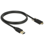 DeLOCK 83718 USB-kabel USB 3.2 Gen 2 (3.1 Gen 2) 1 m USB A USB C Zwart