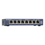 NETGEAR GS108 Unmanaged Gigabit Ethernet (10/100/1000) Desktop Blue