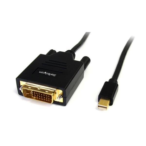StarTech.com 6ft (1.8m) Mini DisplayPort to DVI Cable - Mini DP to DVI Adapter Cable - 1080p Video - Passive mDP to DVI-D Single Link, mDP or Thunderbolt 1/2 Mac/PC to DVI Monitor/Display