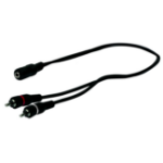 Schwaiger 0.2m 2 x RCA - 3.5mm audio kabel 0,2 m Zwart