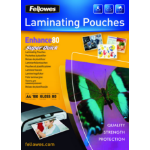 Fellowes SuperQuick A4 Glossy 80 Micron Laminating Pouch