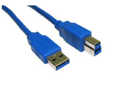 Cables Direct USB3-805BL USB cable 5 m USB 3.2 Gen 1 (3.1 Gen 1) USB A USB B Blue