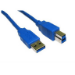 Cables Direct USB3-805BL USB cable 5 m USB 3.2 Gen 1 (3.1 Gen 1) USB A USB B Blue