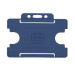 BioBadge Dark Blue Open Faced Holders Landscape - Pack 100