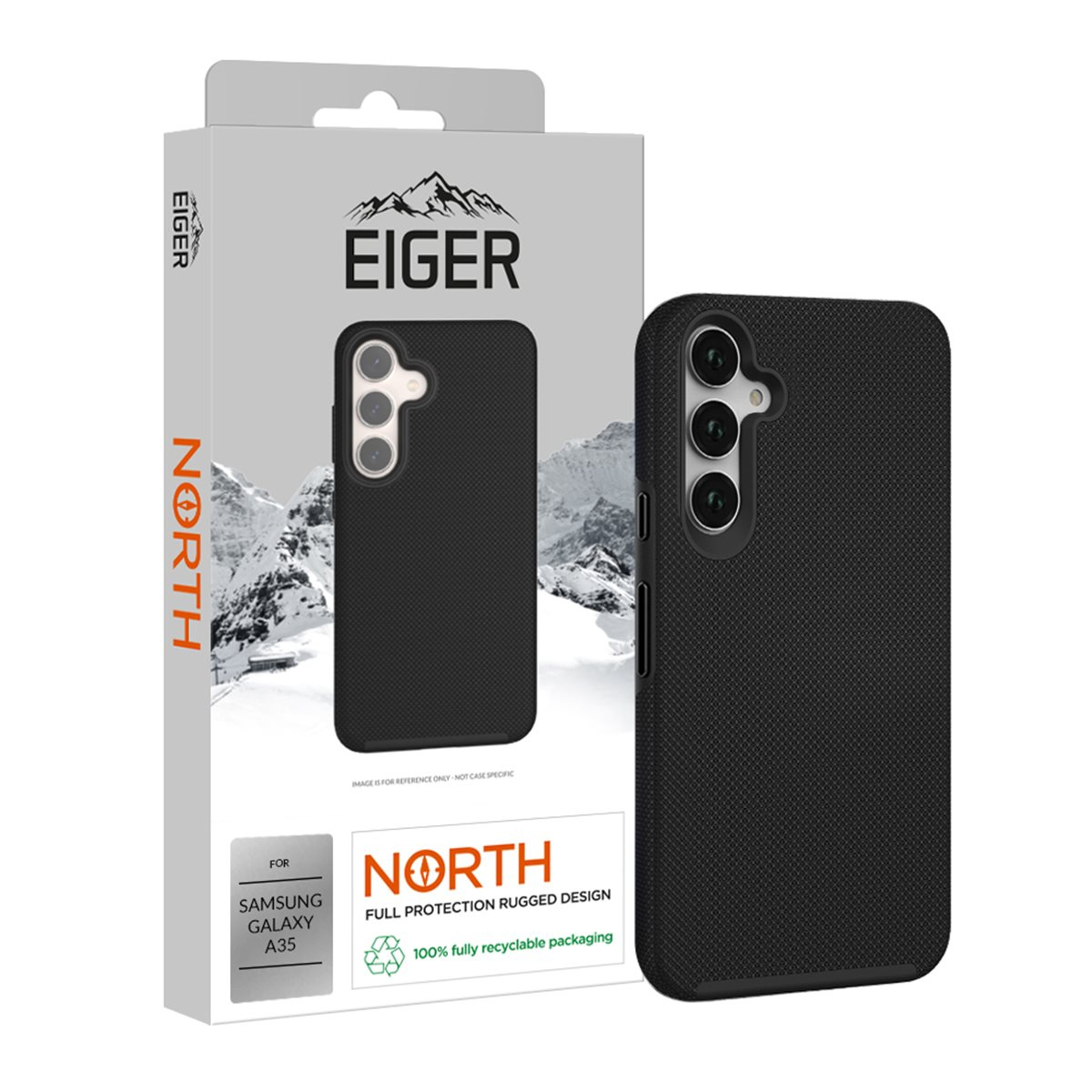 EIGER EGCA00575 mobile phone case 16.8 cm (6.6") Cover Black