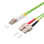 LogiLink FP5LS01 fibre optic cable 1 m LC SC OM5 Green