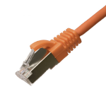 Cablenet 0.25m Cat6a RJ45 Orange U/FTP LSOH 30AWG Slim Snagless Booted Patch Le