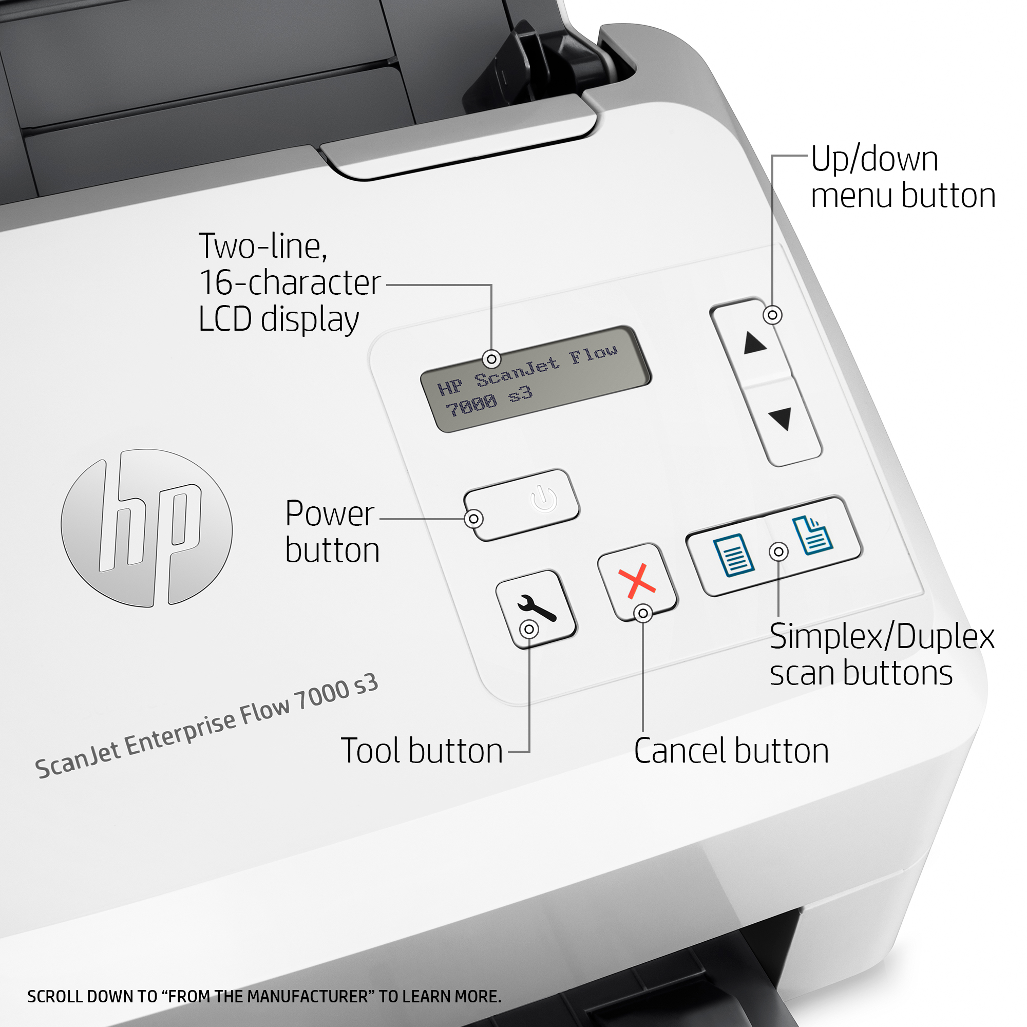 HP Scanjet Enterprise Flow 7000 s3 Sheet-feed Scanner