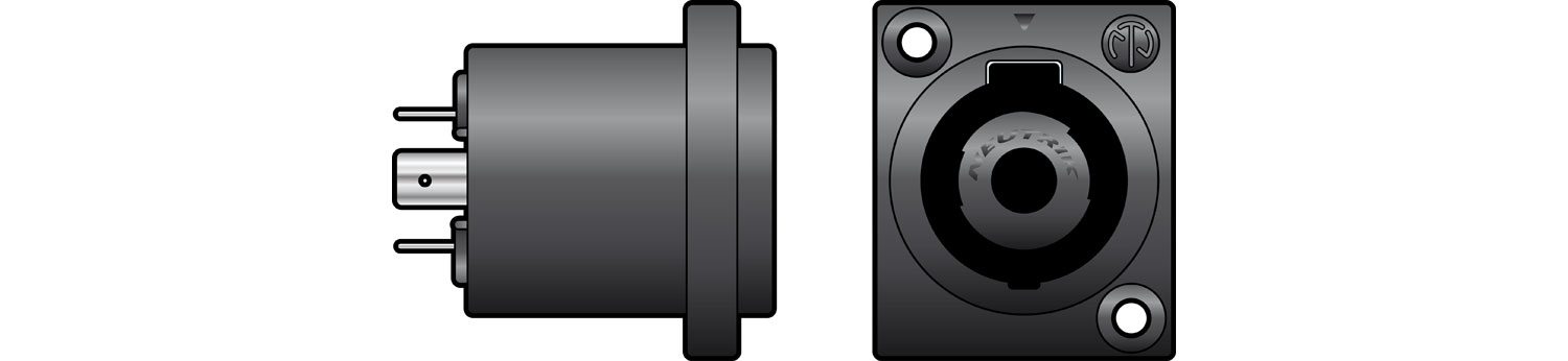 AV Link 763.454UK wire connector Speakon Black