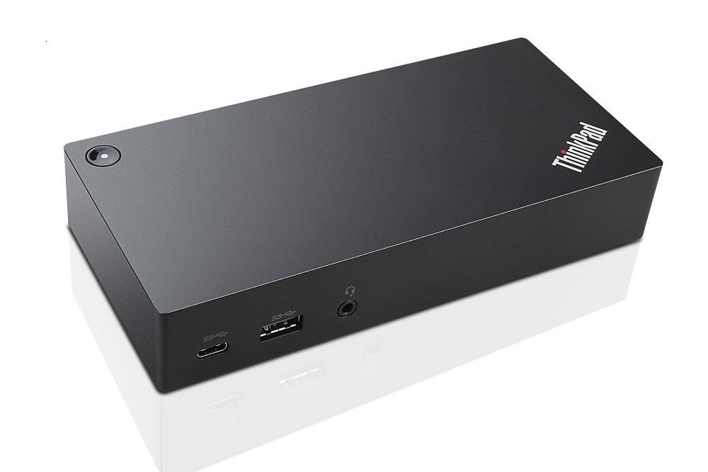 Image of Lenovo ThinkPad USB-C Dock - Denmark **Refurbished** - Approx 1-3...