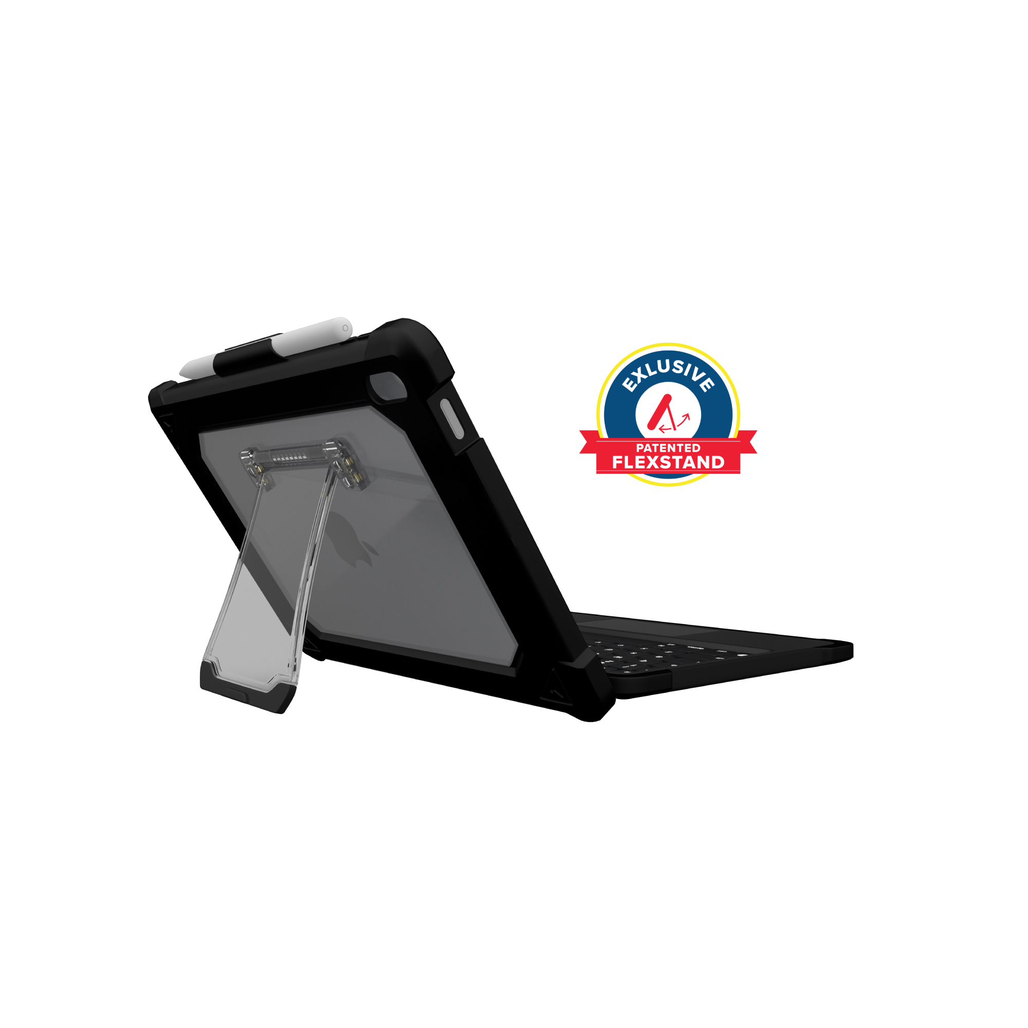 MAXCases Extreme KeyCase-T w/Smart Connector and Trackpad for iPad 10/11 (Non-Detachable) (Black)
