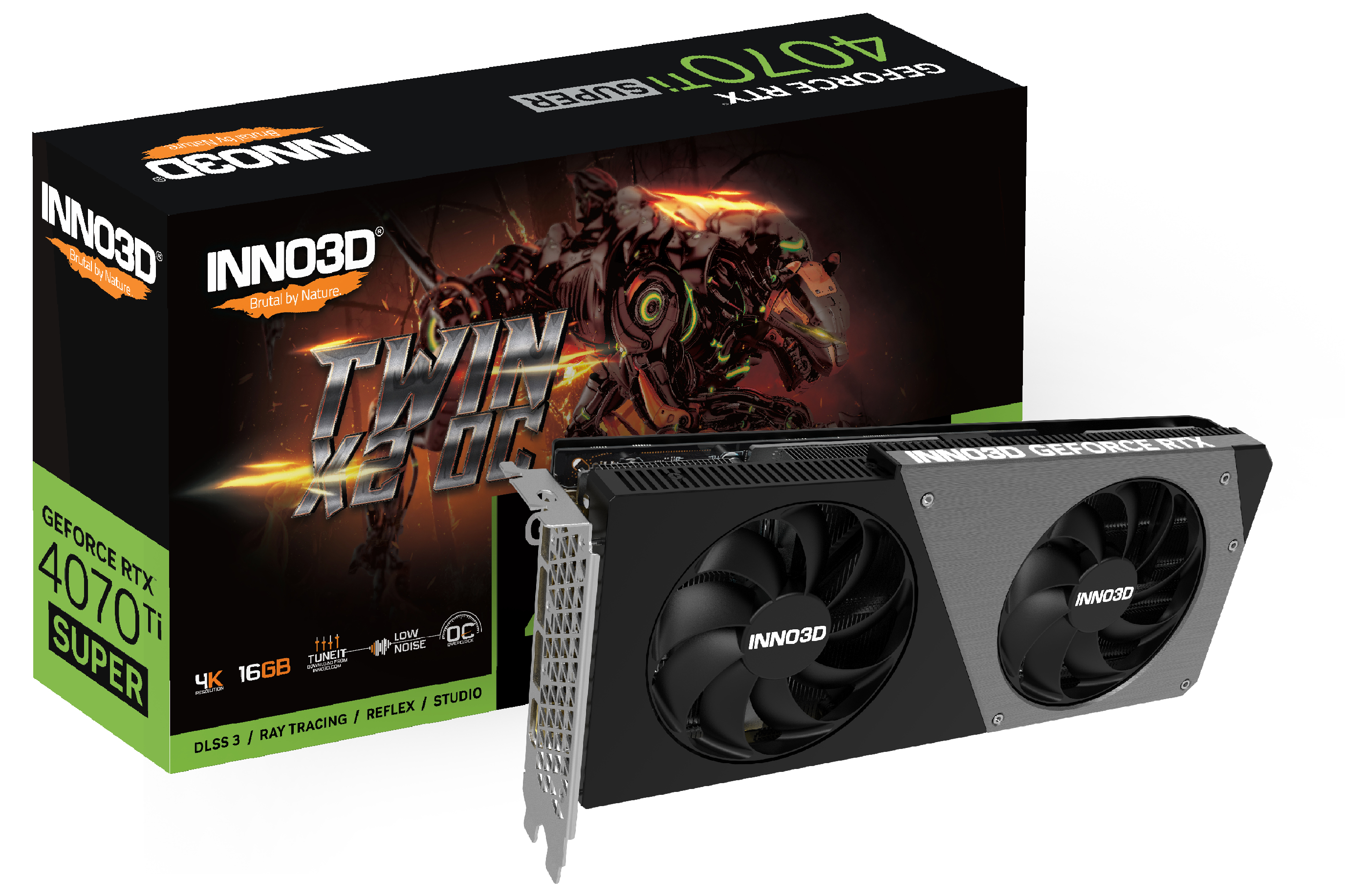 Image of Inno3D GEFORCE RTX 4070 Ti SUPER TWIN X2 OC NVIDIA 16 GB GDDR6X