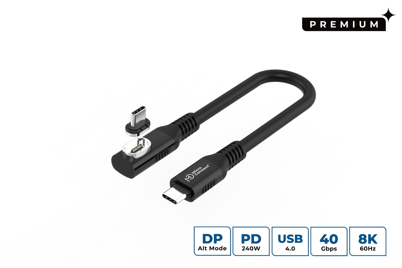 Microconnect MC-LS-USB4CC0.15-A USB cable USB4 Gen 3x2 0.15 m USB C 24
