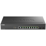 D-LINK 8-Port Multi-Gigabit Smart Switch with 8 (2.5G) BASE-T PoE and 2 (10G) SFP+ Ports