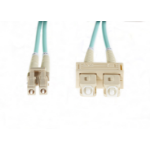 4Cabling 30m LC-SC OM3 Multimode Fibre Optic Cable: Aqua