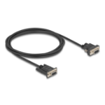 DeLOCK 87838 seriële kabel Zwart 2 m RS-232 DB-9