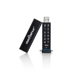 iStorage datAshur 256-bit 32GB USB 2.0 secure encrypted flash drive IS-FL-DA-256-32